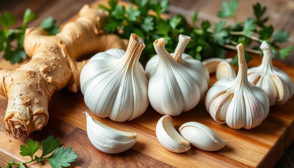 Ginger and garlic