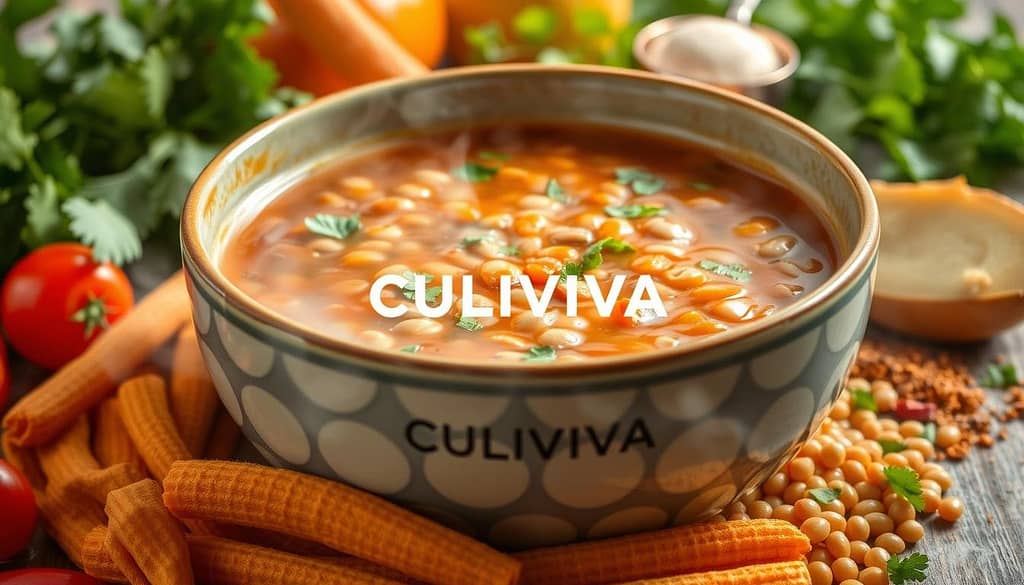 Lentil soup protein