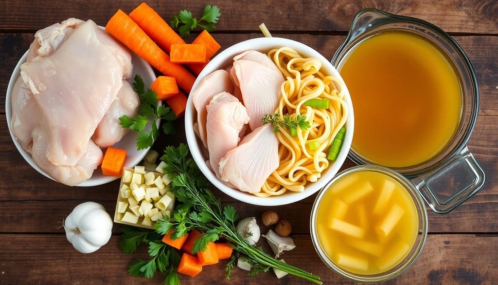 chicken noodle soup ingredients