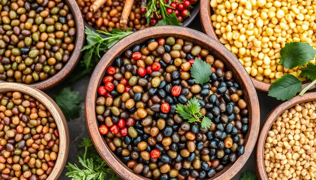 different types of lentils